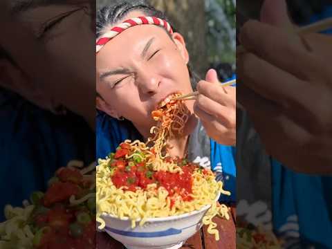 Tomato ramen BIG eat🍜🍅