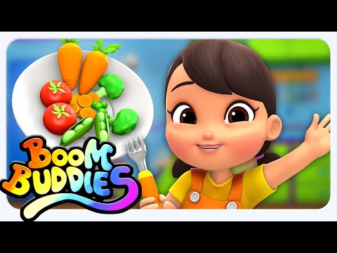 Boom Buddies أغنية الخضروات + المزيد من عادات الأكل الصحية وأغاني الأطفال