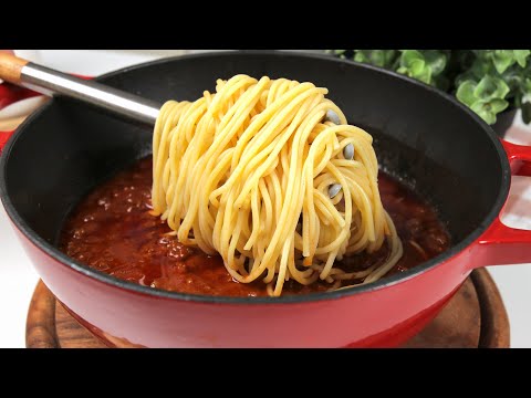 🍝 My grandma cooks this dinner every 3 days! 💕 You have never tasted spaghetti so delicious! 🤤✨