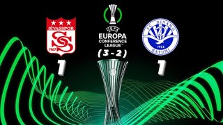 Sivasspor 1 - 1 Dinamo Batumi | UEFA Avrupa Konferans Ligi | 3. Eleme Turu | Maç Özeti | ( 3 - 2 )