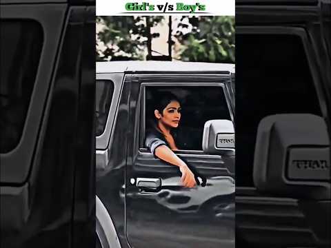 Boys v/s Girls Driving skills 🔥 Daku thar #shorts #thar