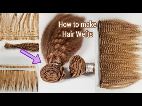 Very Detailed Video Tutorial On How To Make Your Own Hair Wefts At Home