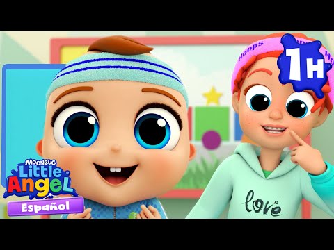 Aprende las partes del cuerpo💕| Canciones Infantiles🎵| Moonbug Español | Little Angel