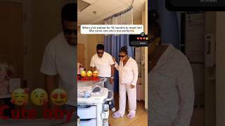 Veeeke James and her hubby reaction to the new bby  #entertainmentdaily #entertainment #goviral