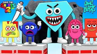 QUEM É O VILÃO de SAVE THE SHAPES 2?!! - Só Por Causa Gang Beasts