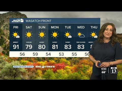 Warm weekend, cooling back down by next week! - Thursday, October 3