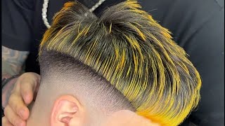 Corte degradado medio  más peinado