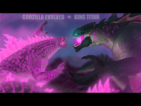 GODZILLA EVOLVED VS KING TITAN || Monster Epic Battle | Animation