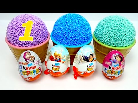 Create ice cream with toys, learn different things with Play Doh, beautiful video for kids.