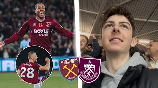Super Sub SOUCEK as WEST HAM WIN AGAIN! West Ham Vs Burnley Vlog!