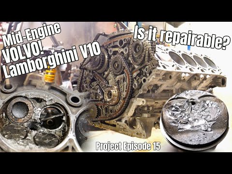 Volvo with Lamborghini V10 Engine is Damaged! Tear Down! Can I Repair it?