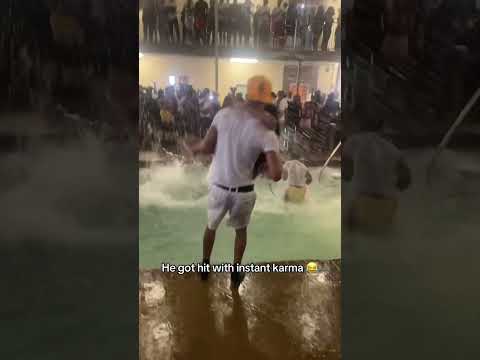He thought he was safe after that??? #funny #karma #laugh #bobbybachir  #friends #pool #party