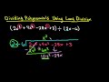 Polynomial Long Division Concepts
