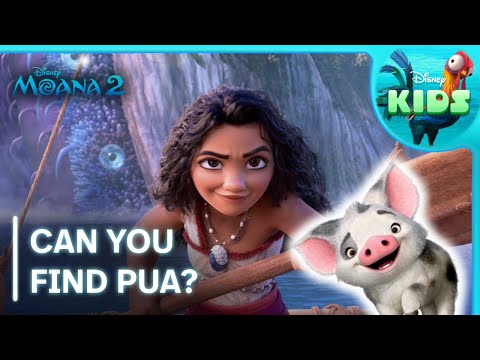 Can You Find Pua? 🔍 | Moana 2 | Disney Kids