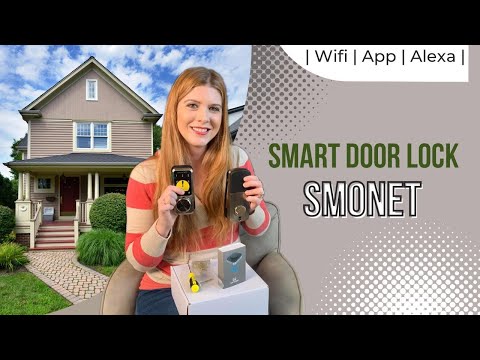 Smart Door Lock, WiFi Smart Locks Keyless Entry Door Lock.