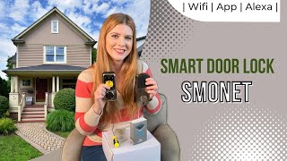 Smart Door Lock, WiFi Smart Locks Keyless Entry Door Lock.