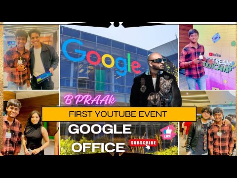 First YouTube event 😃 B praak ❤️ Google office /@BPraakOfficial