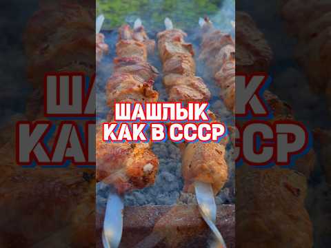 ШАШЛЫК 🍢как в СССР #шашлык #шашлыки #мясо #мангал #гриль #рецептыотамбара
