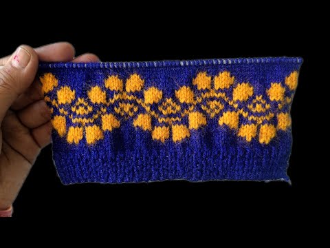 Border design for sweater | स्वेटर डिजाइन बुनना सीखें