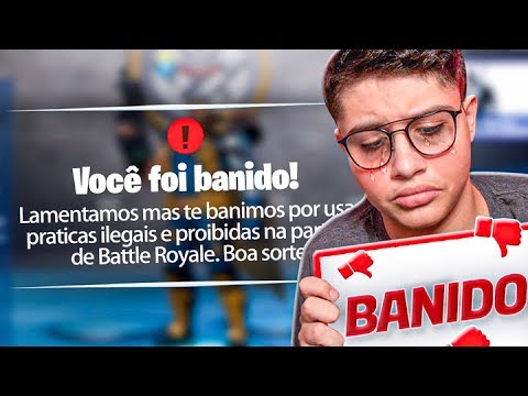 FUI BANIDO AO VIVO NO FORTNITE!