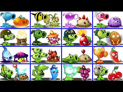 Random 16 Pair PEA & Support Plants Battlez - Pvz 2 Team Plant vs Team Plant