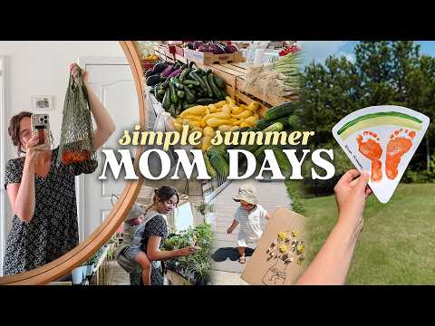 SUMMER DAYS In My Life 🌼 | Farmers Market Haul, Picking Wildflower Bouquets & 1-Year-Old Activities