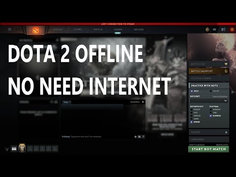 dota 2 offline mode no steam logon