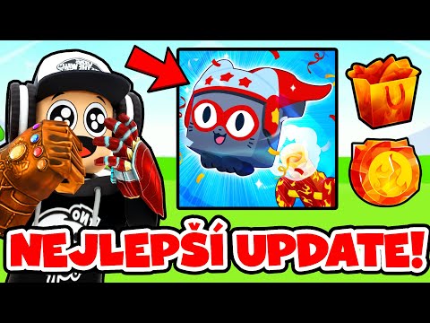 MEGA UPDATE NA ZÍSKÁNÍ GEMŮ 🥳 Cannon Tycoon! 😋 Pet Simulator 99!