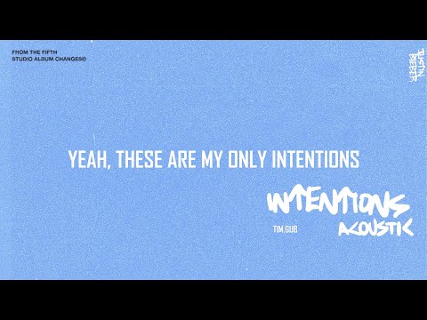 Justin Bieber - Intentions (Acoustic) (Lyric Video)