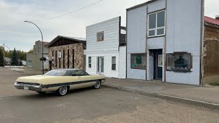 Road trip across Canada in a classic car. “Ponteix, on the Prairies of Saskatchewan”