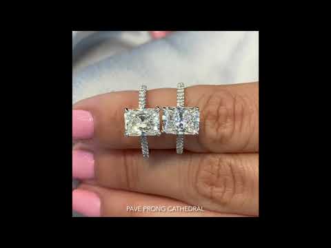 Radiant Cut Engagement Ring: Lab Grown VS Natural Diamond