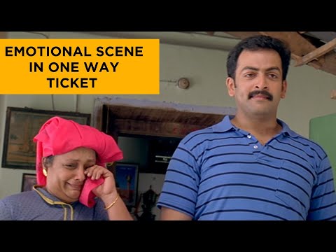 Emotional scene in One Way Ticket | Prithviraj | Malayalam Movie