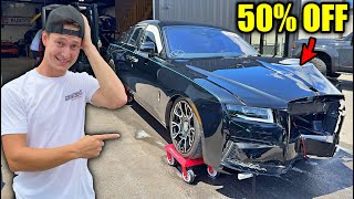 Rebuilding A Wrecked 2023 Rolls Royce Ghost Black Badge!