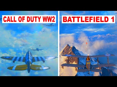 Call of Duty WW2 vs Battlefield 1 - Air Combat Comparison