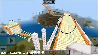 Minecraft working on bridge part 1
