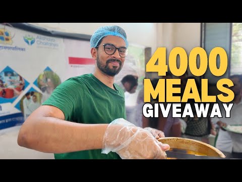 I Fed 4,000 People To Celebrate 1 Million Subscribers!! 🍛🥰