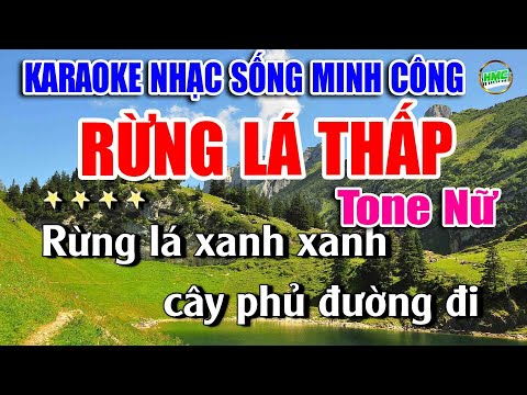 Karaoke Nhạc Sống Tone Nữ Dễ Hát | Chọn Lọc Nhạc Trữ Tình BOLERO – RỪNG LÁ THẤP