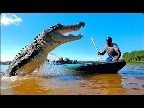 Quando os crocodilos entram em fúria capturados pela câmera!