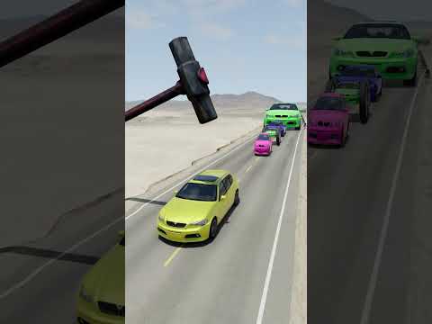 From small to giant cars battling with a hammer #6