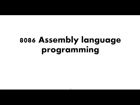 8086 Assembly Language Tutorial For Absolute Beginners ...