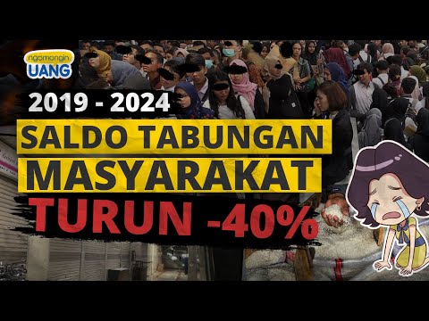 Saldo Tabungan Masyarakat Turun 40%