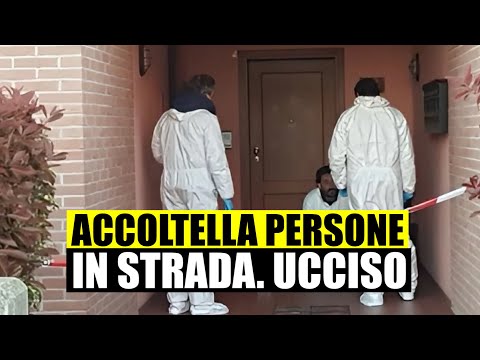 TERRORE IN STRADA: UOMO ACCOLTELLA PERSONE  A CASO. UCCISO DALLA POLIZIA