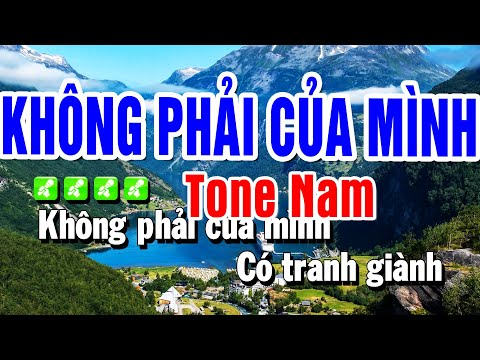 Karaoke Không Phải Của Mình  Nhạc Sống Tone Nam | Beat Huỳnh Anh
