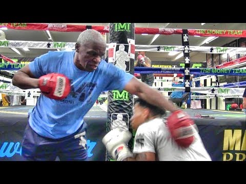 Floyd Mayweather Sr. shows RIDICULOUS speed at 65 years of age