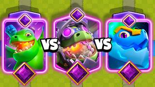 CUAL ES EL MEJOR DRAGON EVOLUCIONADO? | BEBE DRAGON vs INFERNAL vs ELECTRICO | Clash Royale