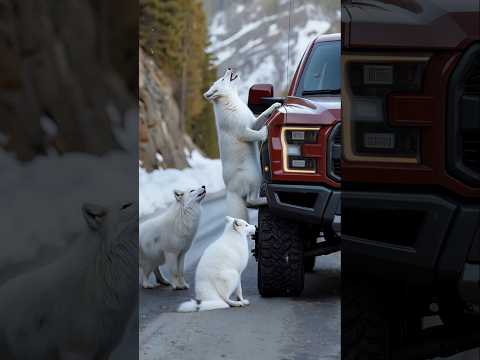 A fox's heroic act saves a car driver from danger #dog #rescue #shorts
