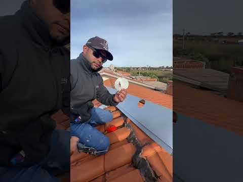 Saída d’água na calha cocho #shorts