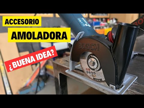 Accesorio para amoladora, corte prolijo