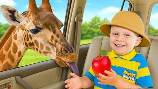 Oliver e Adam em uma aventura no Safari  - Crianças aprendem a ser gentis e a ajudar os outros