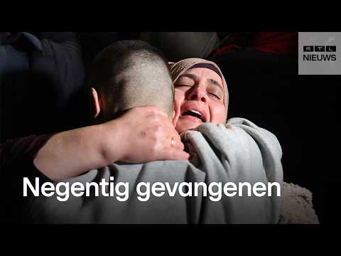 Zo werd de eerste groep Palestijnse gevangenen vrijgelaten